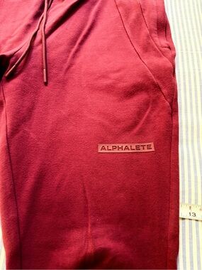 Alphalete Red Fleece Joggers